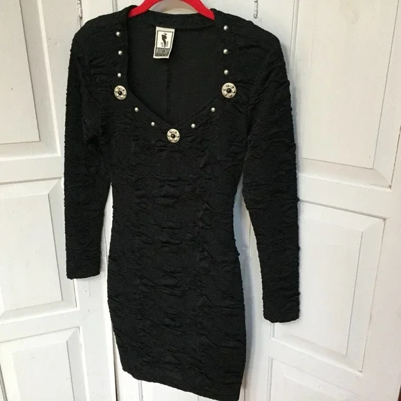 Workshop Clothing Goth Style Embellished Dress - Picture 9 of 15